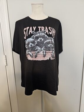 "Stay Trashy" Racoon Graphic Tee